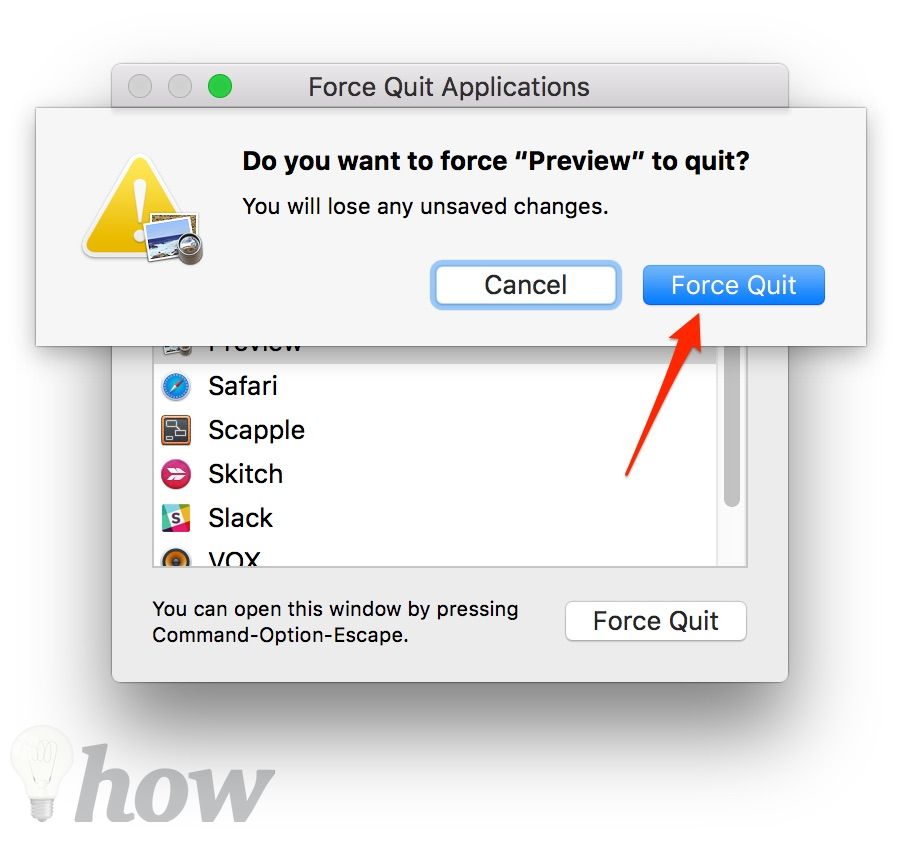 Forcing An App To Quit On Mac